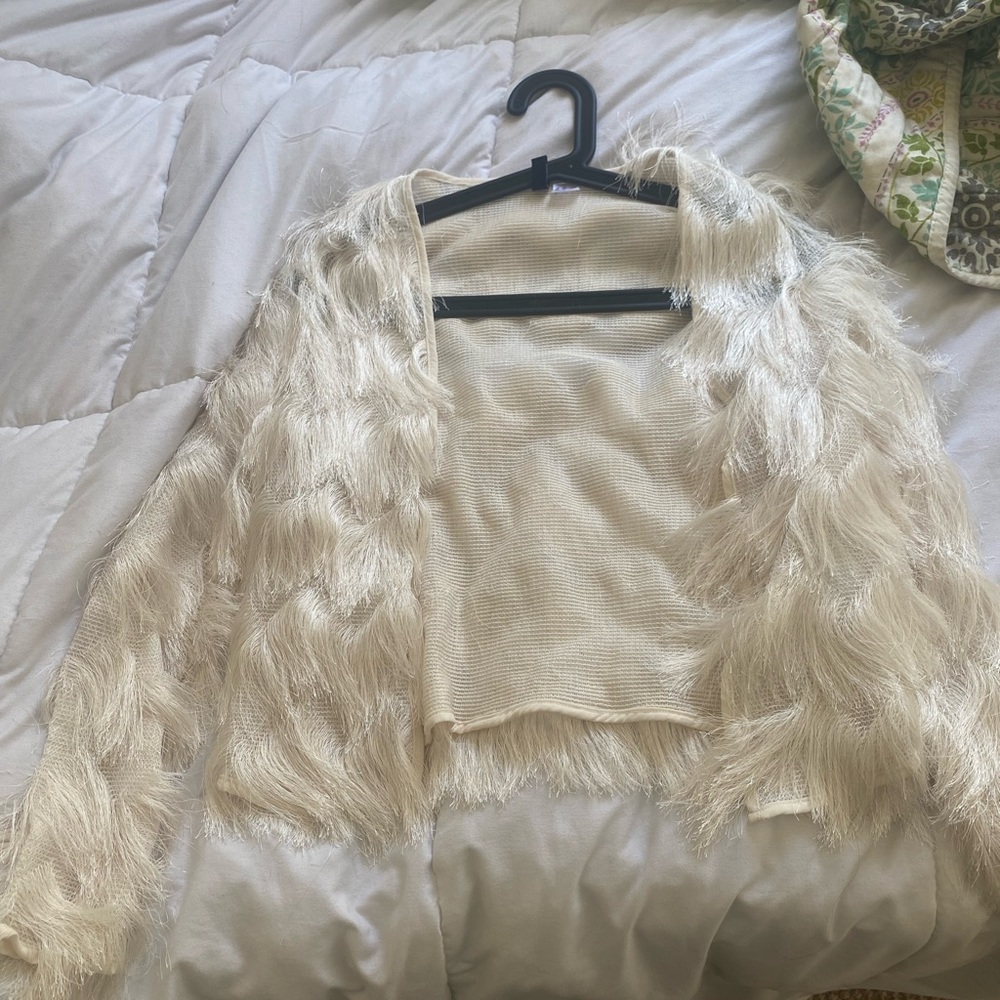 Fringe Ivory Cardigan